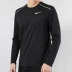 NIKE Nike tay dài nam 2019 thu đông mới giản dị thoáng khí hàng đầu áo thun thể thao chạy bộ AQ9924 - Áo phông thể thao