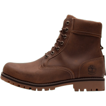 Timberland official website mens shoes spring new sports shoes retro leather Martin boots high-top warm short boots A2JJB