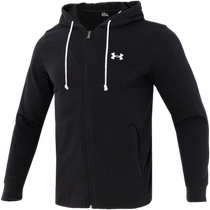 UA Under Armor Jacket Mens Official Flagship Store Mens Sports Hooded Jacket Mens Cardigan Knitted Sweatshirt
