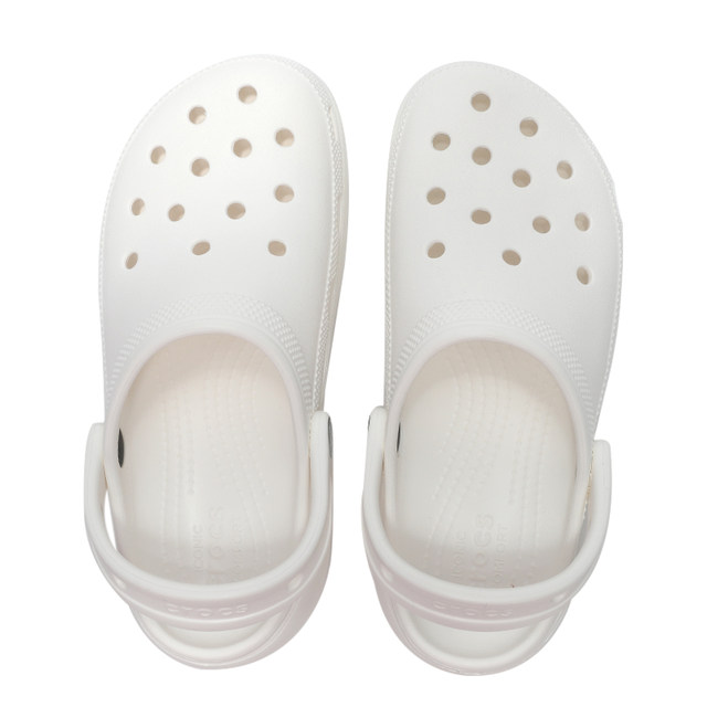 Crocs ເກີບແມ່ຍິງ Crocs ຫນາ sole ສູງ cloud sandals ເກີບກິລາ slippers ເກີບຫາດຊາຍນອກແມ່ຍິງ