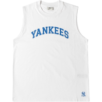 MLB Официальный воротник Casual Vest Men 2024 Летние новые дышающие трусики дышающие бессонные футболки