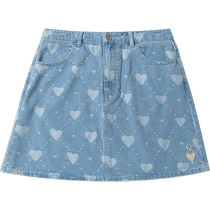 MLB Official Womens Light Blue Short Skirt 2024 Summer New Sports Skirt Casual Fashion A-Line Skirt Trendy