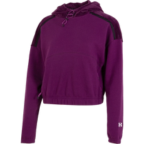 Under Armor UA purple hooded sweatshirt womens velvet warm sportswear casual loose long-sleeved pullover jacket