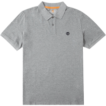 Timberlan gray lapel short-sleeved mens 2024 summer new sportswear casual loose POLO shirt T-shirt A24H2