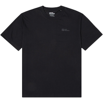 Wolf claw black round neck short-sleeved mens 2024 spring new sportswear outdoor casual half-sleeved T-shirt 5822033