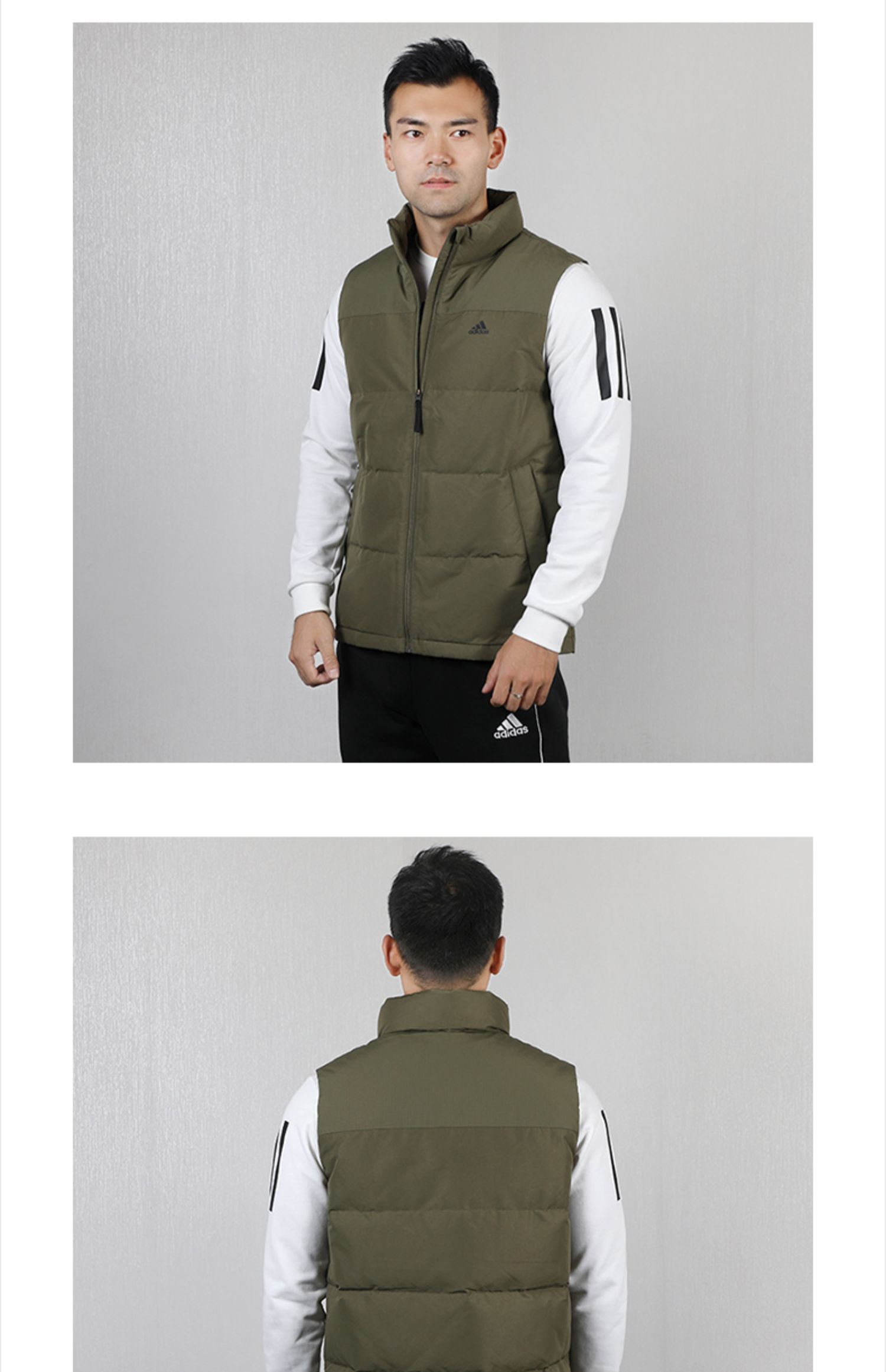 Trang phục thể thao nam Adidas mùa thu đông 2019 mới giản dị xuống áo vest xuống EH4001 - Thể thao xuống áo khoác Cao