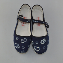 Laiwu cloth shoes womens handmade cotton batik lasagna bottom Laiwu cloth shoes