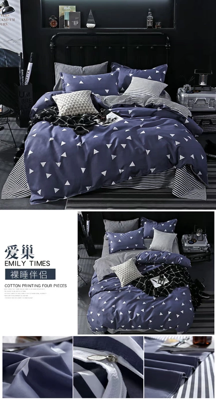 Chăn bông đơn 100% cotton nam 200x230 quilt nữ 1,8m ký túc xá sinh viên đơn 1,5 m mùa đông