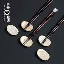 The rough pottery hotel chopsticks stand the day home put chopsticks frame creative Japanese personality ceramic put chopsticks