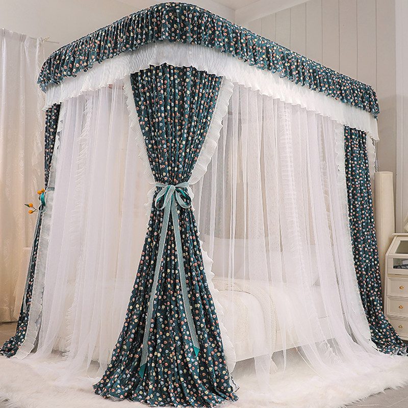 2022 New stainless steel rail nets Home 1 8m bed Double 1 5 m Double layer dust-proof shading bed mantle 2