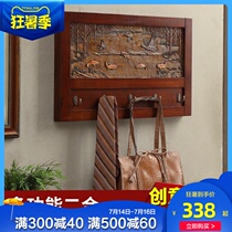 Weigexuan solid wood coat rack Wall hanger Clothes hook Creative decoration Distribution box Meter block entrance living room