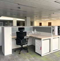Steel screen card space desk iron staff combination folding bed lunch break bed steel screen staff office furniture