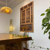 Dongyang woodcarving Chinese solid wood flower grid antique doors and windows carved characters Eight Immortals across the sea Ming and Qing ancient Miss window customization