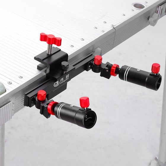 Efilus 낚시 플랫폼 액세서리 범용 이중 터렛 스탠드 초경량 알루미늄 합금 터렛 스탠드 낚시 이중 터렛 낚시 장비