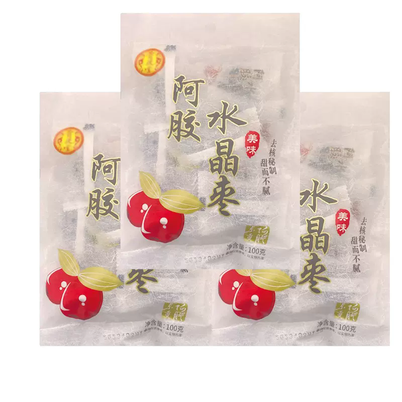 山东东阿县阿胶水晶枣