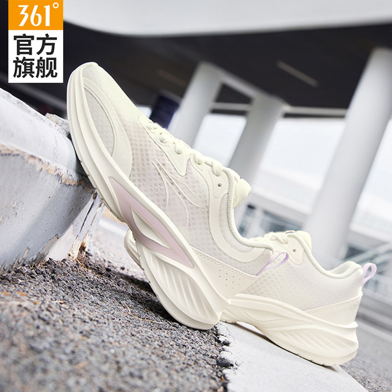锋刃361女鞋跑步鞋2025夏季网面透气运动鞋女款轻便休闲减震跑鞋