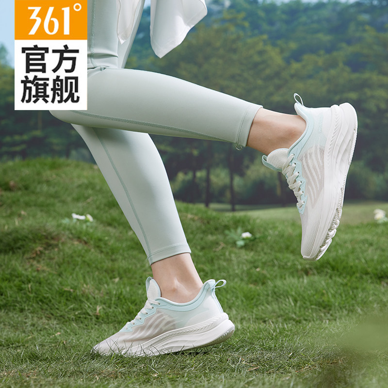 361女鞋运动鞋女2025夏季新款网面透气减震跑步鞋轻便休闲跑鞋女