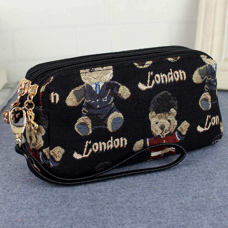 Cloth Wallet Women Handbags Women's Bag Hands With Hands Carrying Multiple Layers Of Cloth Art Canvas Zero Wallet Mobile Phone Bag bags Large capacity