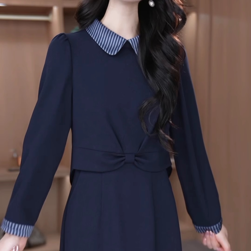 Casual Two-Piece Style Elegant Slim-Fit Versatile Dress for Women 2026 Autumn New High-End Exquisite Mid-Length Dress Casual Two-Piece Style Elegant Slim-Fit Versatile Dress for Women 2026 Autumn New High-End Exquisite Mid-Length Dress