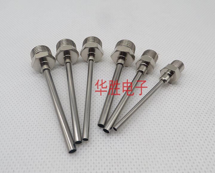 Stainless steel external thread 1 minute tooth 2 Tooth Tracheogas Nozzle Needle M4M5M6M8M10 Point Gum Metal adapter