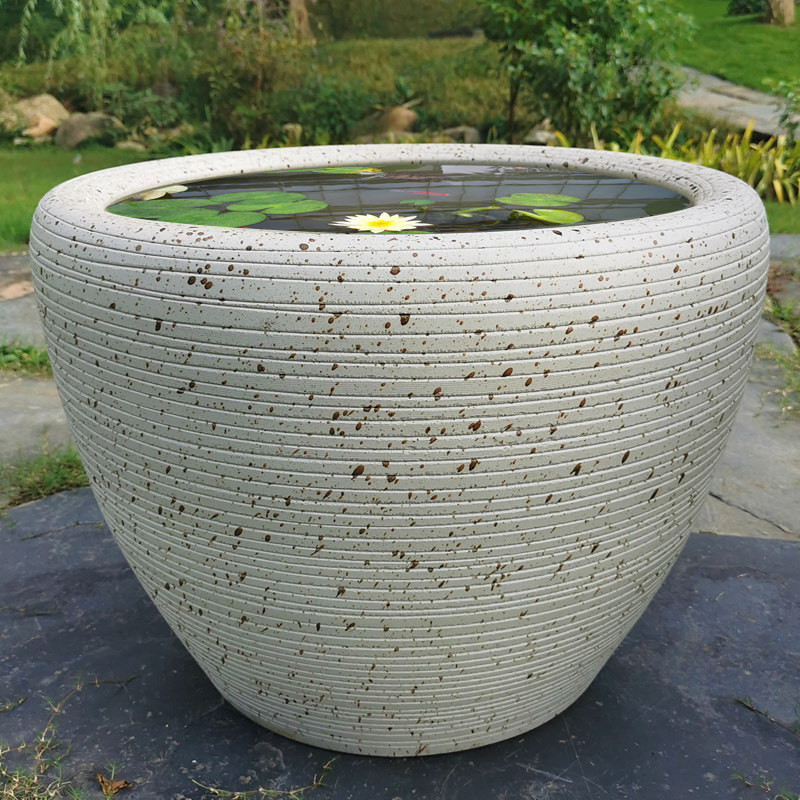 Jingdezhen Ceramic Goldfish cylinder Cylinder Cylindrical cylinder landing courtyard large outdoor cylinder