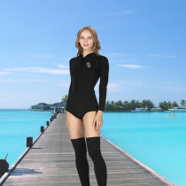 2mm split long sleeve bikini wetsuit stockings swimsuit female warm surf free snorkeling wetsuit