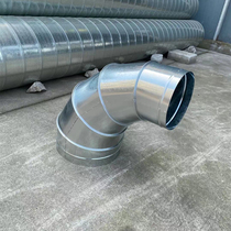 Duct diameter change size head white iron processing galvanized plate tee can be customized elbow ventilation pipe accessories