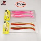 Ужасная крупная приманка T-хвост мягкая приманка Свинька 20 см 50 г 2 Групертуна