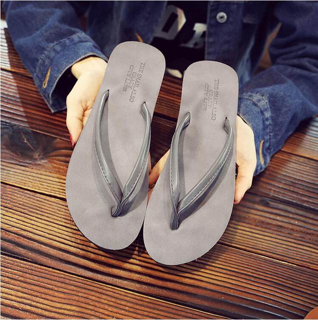 ຊື້ flip-flops ສະບັບພາສາເກົາຫຼີຂອງຜູ້ຊາຍ, ເກີບແຕະໃນລະດູຮ້ອນ, flip-flops ຫນັງແທ້, ເກີບຫາດຊາຍເກີບສໍາລັບແມ່ຍິງ, ອະເນກປະສົງ