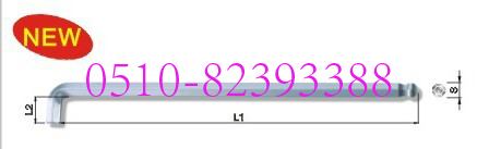 Taiwan imported short side short head extra long ball head hex wrench 1 5 2 2 5 3 4 5 6 8 10MM