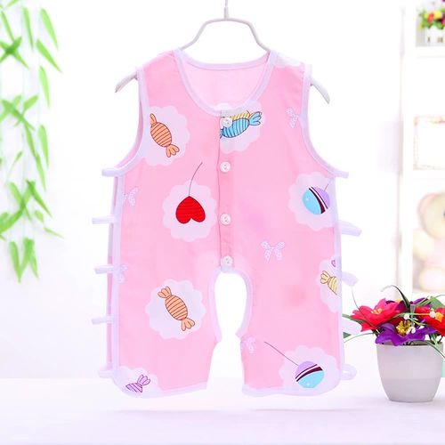 Лето младенца Pipa Lianhe Main Human Cotton Cotton Randeveless Silk Clacking Conditing Conditing Conditing Cotton Silk Hollow Clothing Clothing
