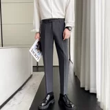 Летние трендовые штаны, костюм для отдыха, в корейском стиле, оверсайз, свободный прямой крой