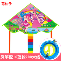 2021 new Weifang childrens cartoon Breeze triangle novice Breeze easy to fly barking team pig kite