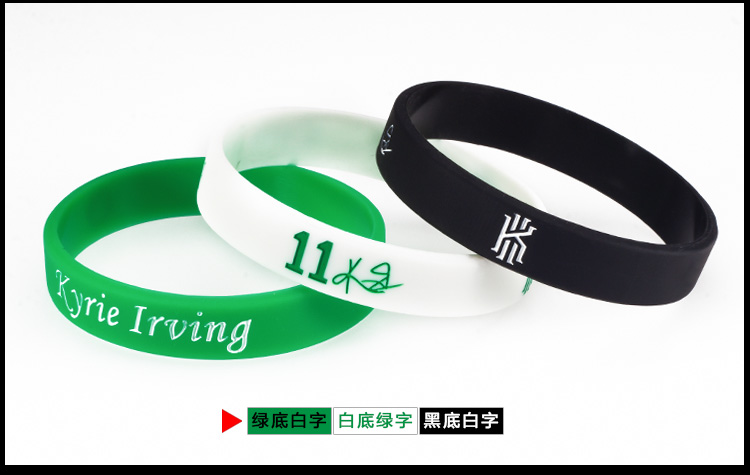 Celtic 11th Irving sao vòng đeo tay huỳnh quang nam và nữ silicone dạ quang thể thao dây đeo cổ tay người hâm mộ bóng rổ 	quả bóng rổ crossway