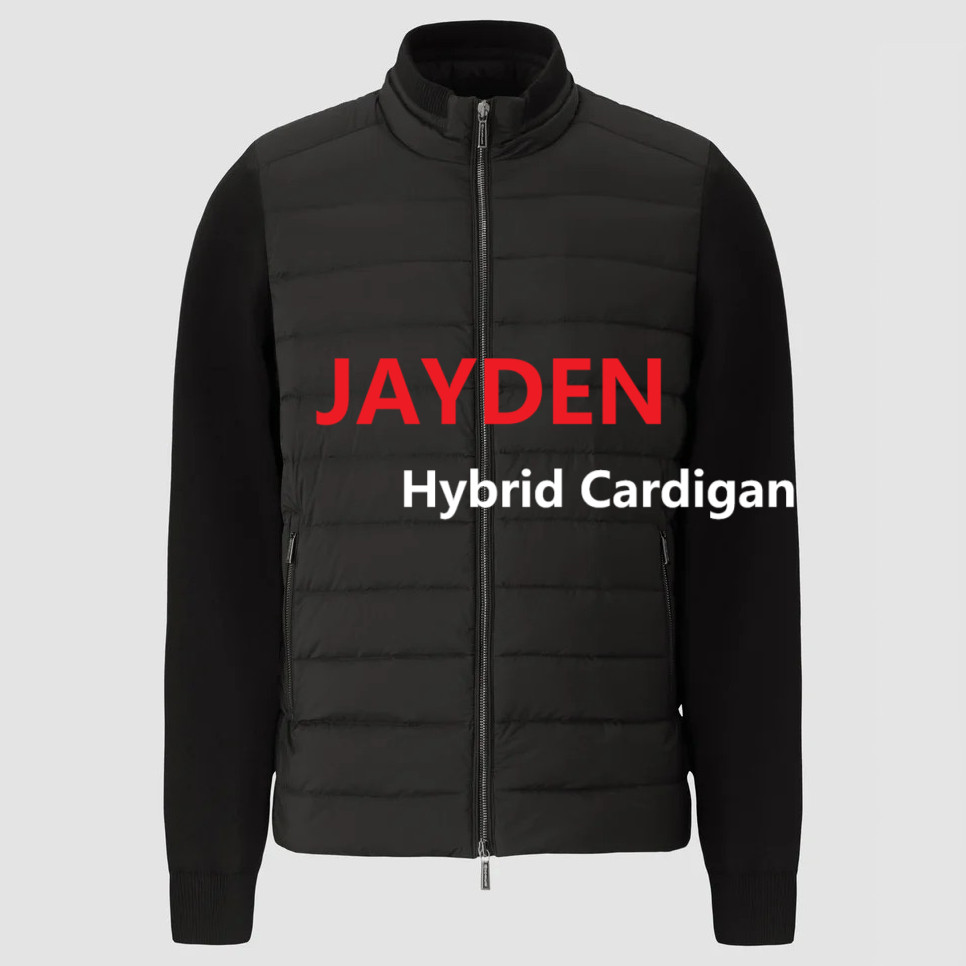 PJS #NO-003 JAYDEN Hybrid Cardigan 拼接立领羽绒服