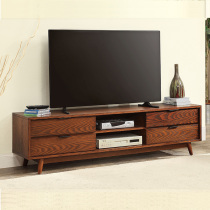 American country TV cabinet Coffee table combination Simple modern European small apartment solid wood living room cabinet Dining side cabinet