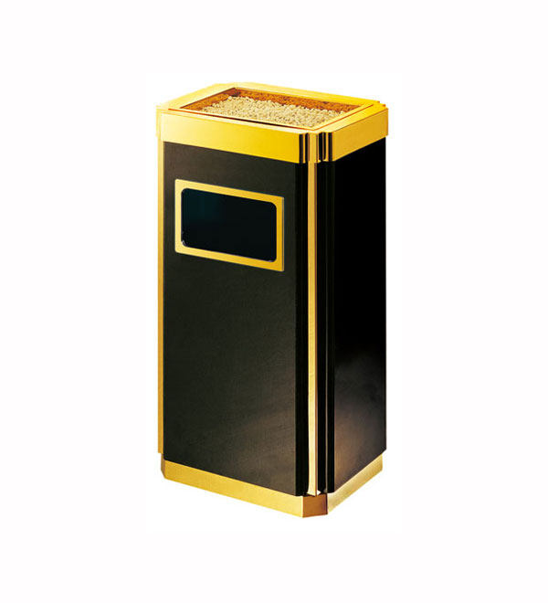 Thickened stainless steel trash can hotel lobby trash can hotel shopping mall trash can vertical seat ash can