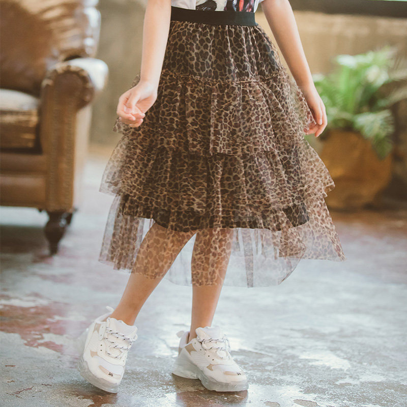 Girls BAO WELN DRESS SPRING DRESS NEW 2022 CHILDREN HALF BODY DRESS SPRING AUTUMN GIRL FOREIGN PIE MESH YARN CAKE DRESSES DRESSES