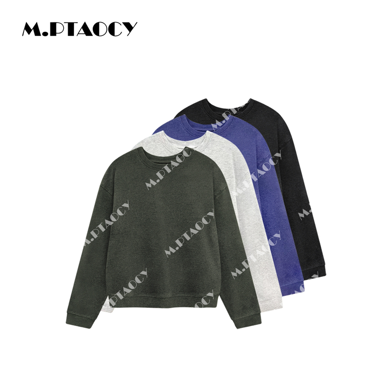 Taotaojia - [Everyone Has Several Pieces] High-End Fabric, Super Soft and Cozy, Round Neck Casual Solid Color Sweatshirt for Women 1316