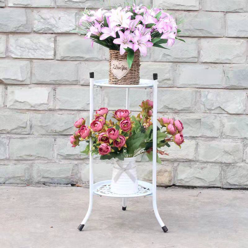 Iron flower stand indoor space-saving multi-layer floor-to-ceiling gold ge rack hanging orchid rack European-style balcony flower stand flower pot plant stand
