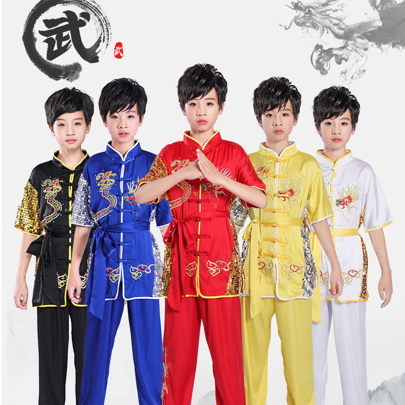 Martial Arts Clothing, Performance Costumes, Embroidered Dragon Suits, Competition Uniforms for Primary and Secondary School Students, Grading Children's Performance Costumes, High-End Chinese Style Martial Arts Clothing, Performance Costumes, Embroidered Dragon Suits, Competition Uniforms for Primary and Secondary School Students, Grading Children's Performance Costumes, High-End Chinese Style
