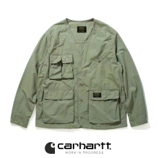 Куртка carhartt卡哈特无领机能夹克工装外套长袖多口袋宽松春夏潮牌上衣