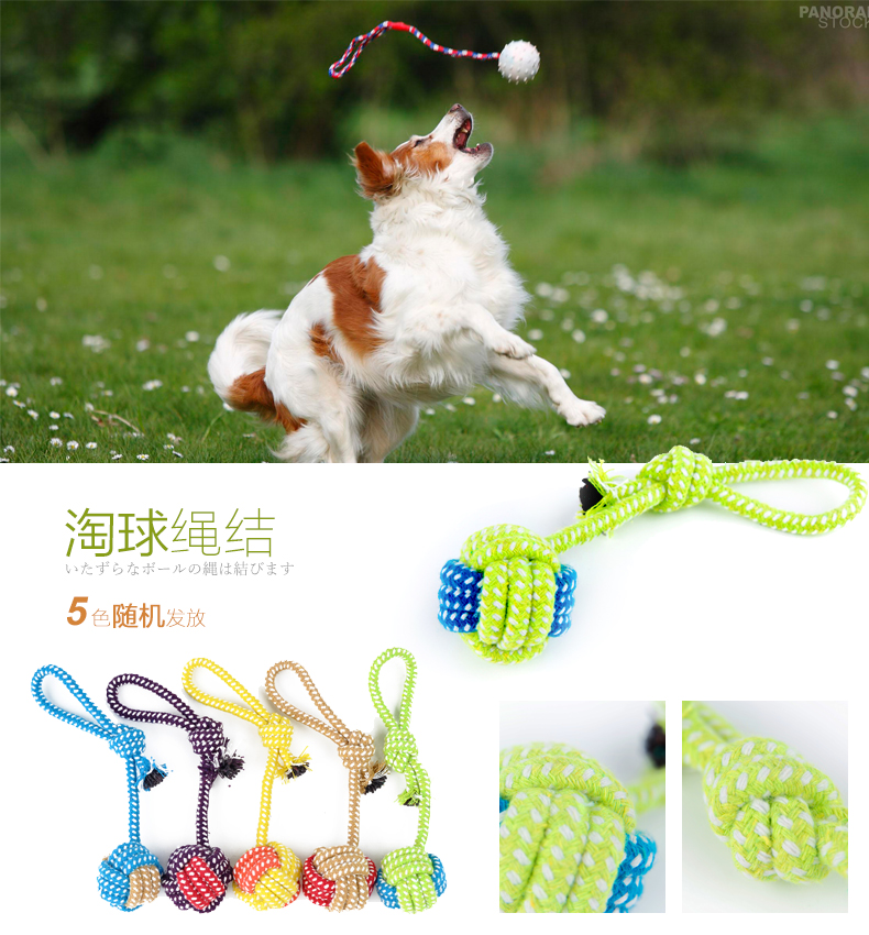 3 miếng 9 lần hương vị thú cưng Kojima nút đồ chơi mèo chó mol đồ chơi thú cưng nút thắt dây đồ chơi đồ chơi cho mèo