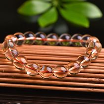 Brazil natural citrine bracelet Female summer lucky transporter Wang cause Wang Cai hand string Mens birthday gift