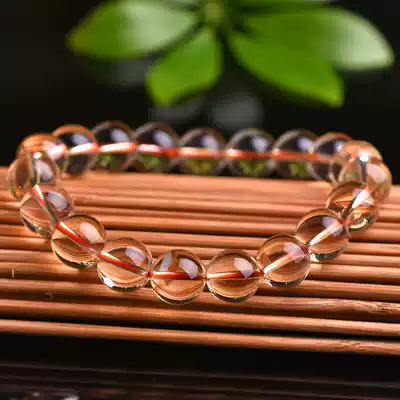 Brazilian natural Citrine bracelet Women's summer lucky charm Wang Business Wang Cai bracelet Men's birthday gift