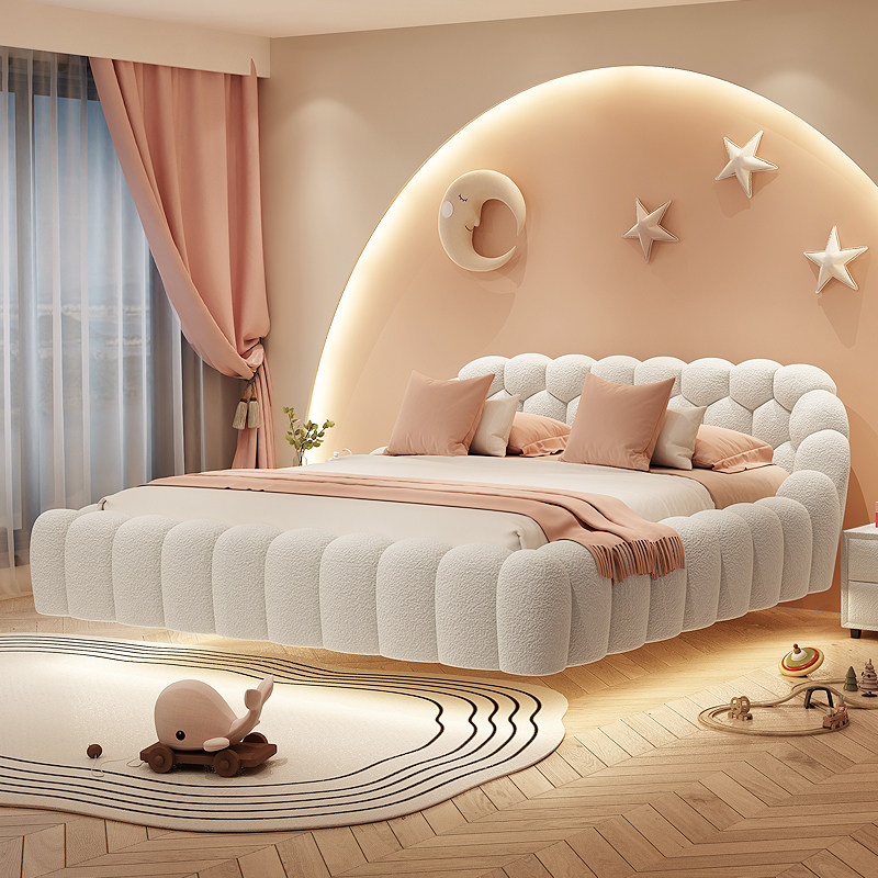 Italian Rochburg Levitation Style Landing Football Bubble Bed tatami main bedroom with large bed 2 m x2 Mie 2-Taobao