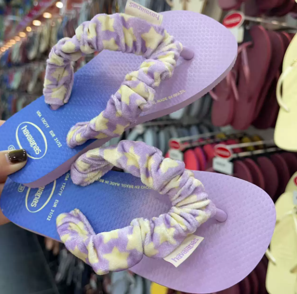 Чехол на пляжные шлепанцы 2026 Бразилия havaianas Havana летняя обувь откровенная плоская ткань кружево мода женские тапочки
