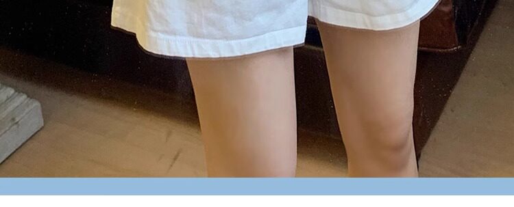 孕妇裤子夏季薄款小个子牛仔阔腿短裤宽松外穿大码休闲打底裤夏装 — 4