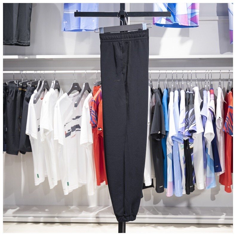 Li Ning Women's Sweatpants 2024 Autumn Collection Fitness Series Loose Fit Jogger Knit Casual Sports Pants Aklu134