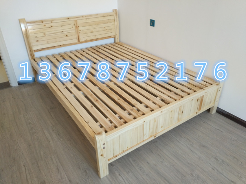 Côn Minh tấm gỗ người giường đôi linh sam tối giản hiện đại tăng cường giá cả phải chăng Special Offer - Giường mẫu giường cưới đẹp